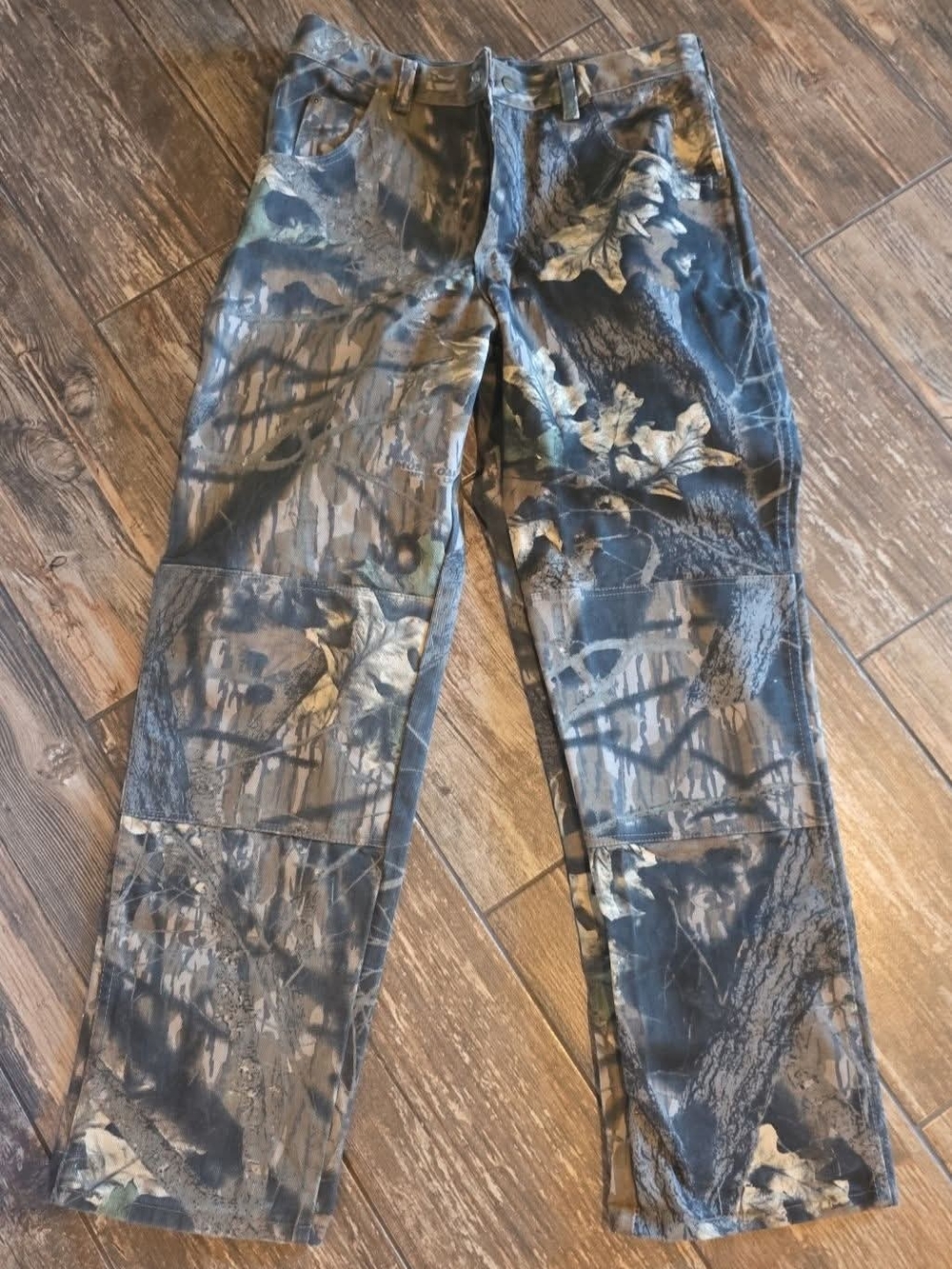 Wrangler Men's Camouflage Straight Jeans - Gray/Green Camo